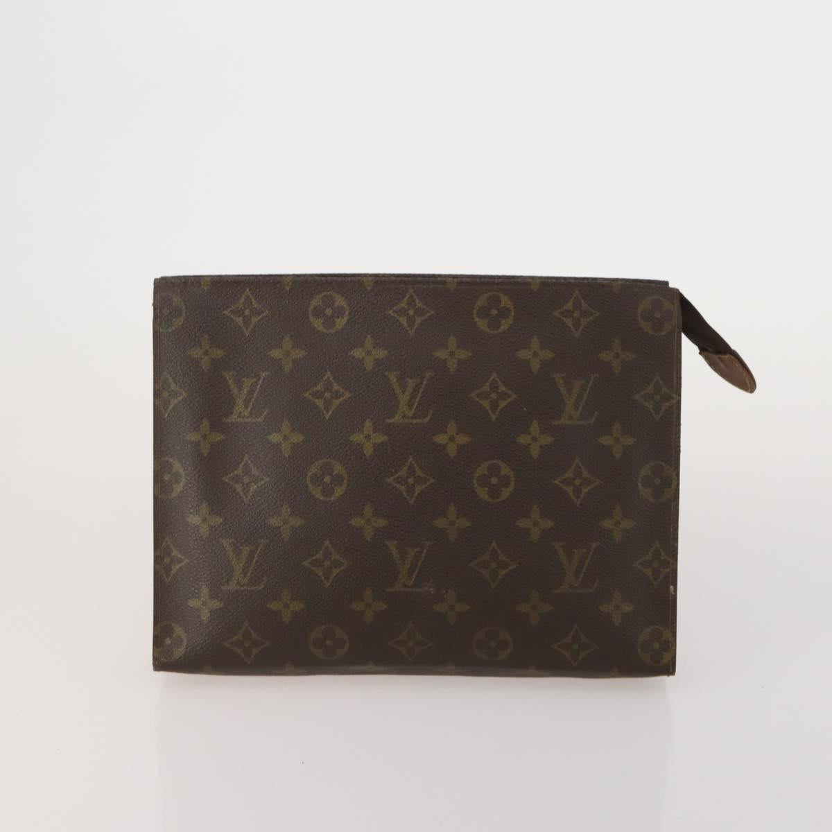 LOUIS VUITTON Monogram Poche Toilette 26 Pouch 3 Set M47542 LV Auth 196565