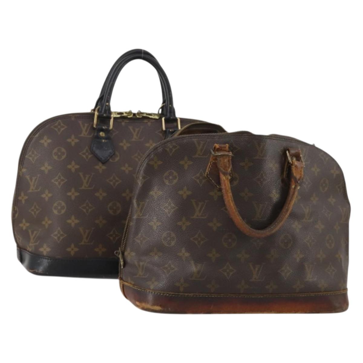 LOUIS VUITTON Monogram Hand Bag 2 Set LV Auth 196567