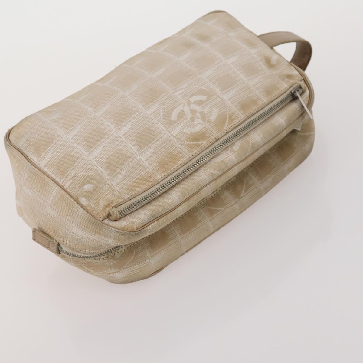 HERMES Valentino Chanel New Travel Line Bag Nylon Canvas 5 Set Black Auth 196569