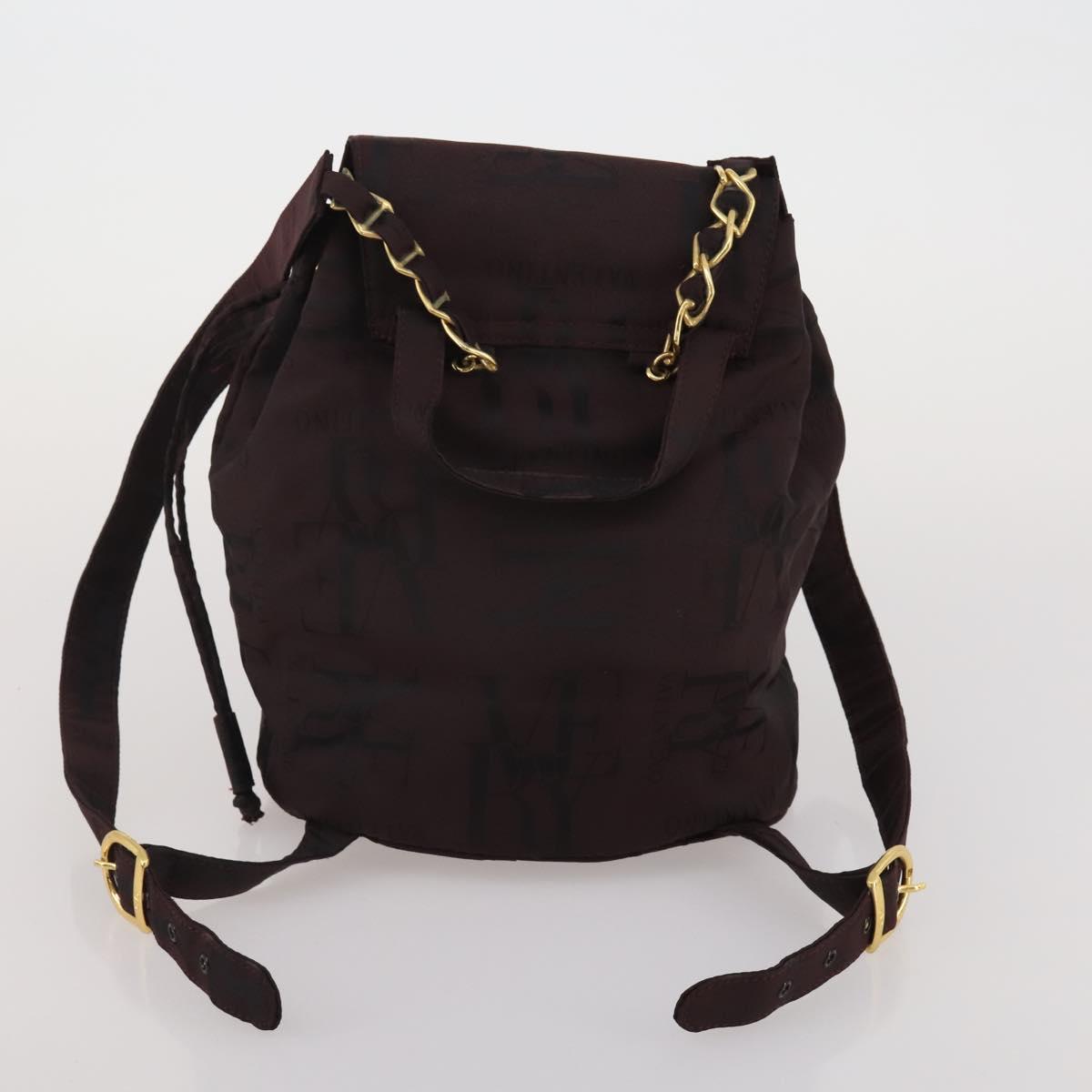 HERMES Valentino Chanel New Travel Line Bag Nylon Canvas 5 Set Black Auth 196569