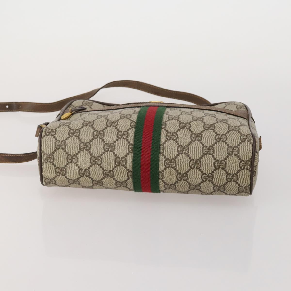 GUCCI GG Supreme GG Canvas GG Crystal Web Sherry Line Bag 4 Set Auth 196572