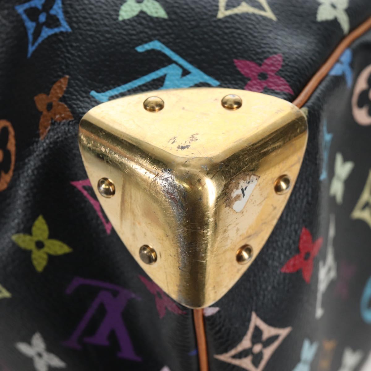 LOUIS VUITTON Monogram Multicolor Keepall 45 Bag Black M92640 Auth 196577SAV
