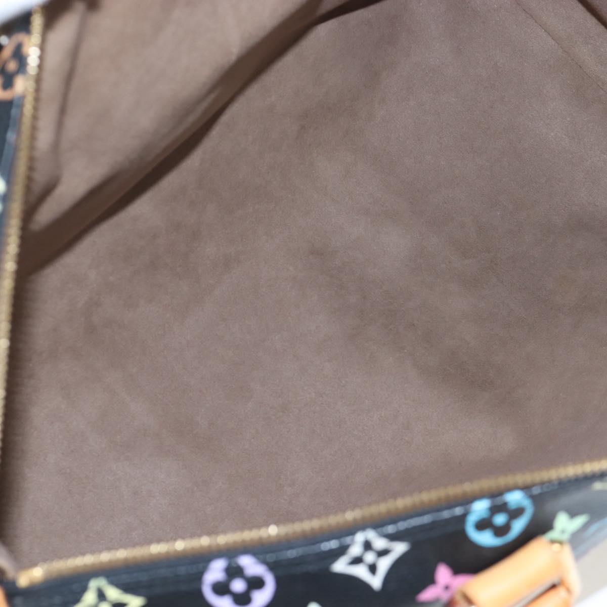 LOUIS VUITTON Monogram Multicolor Keepall 45 Bag Black M92640 Auth 196577SAV