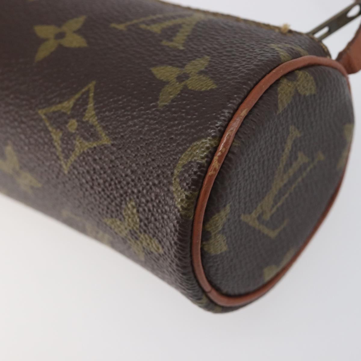 LOUIS VUITTON Monogram Papillon Pouch LV Auth 196594