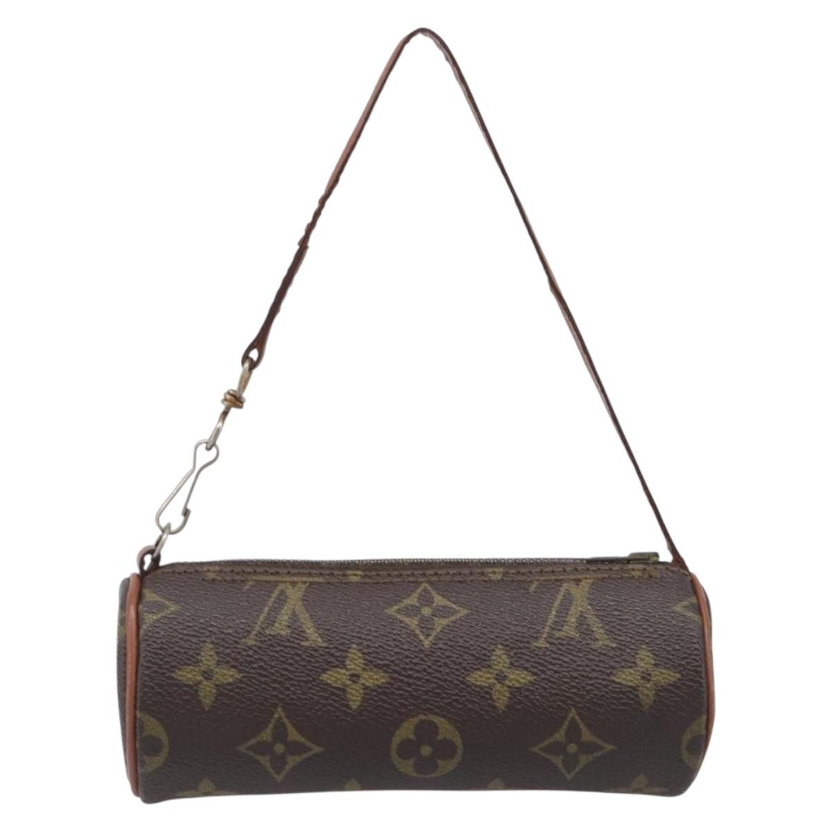 LOUIS VUITTON Monogram Papillon Pouch LV Auth 196594