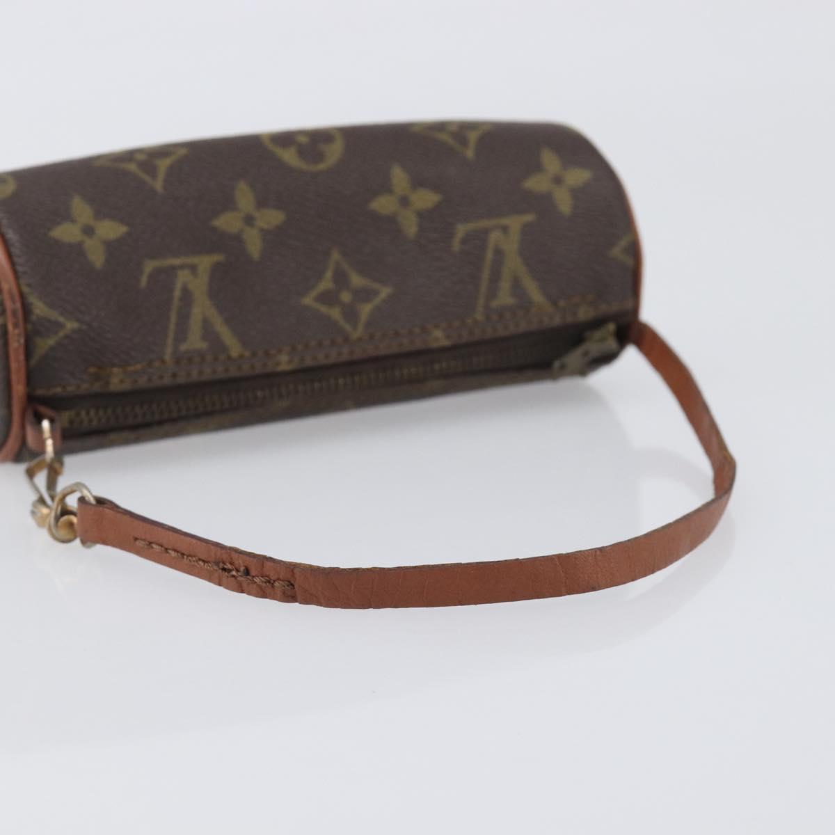 LOUIS VUITTON Monogram Papillon Pouch LV Auth 196594