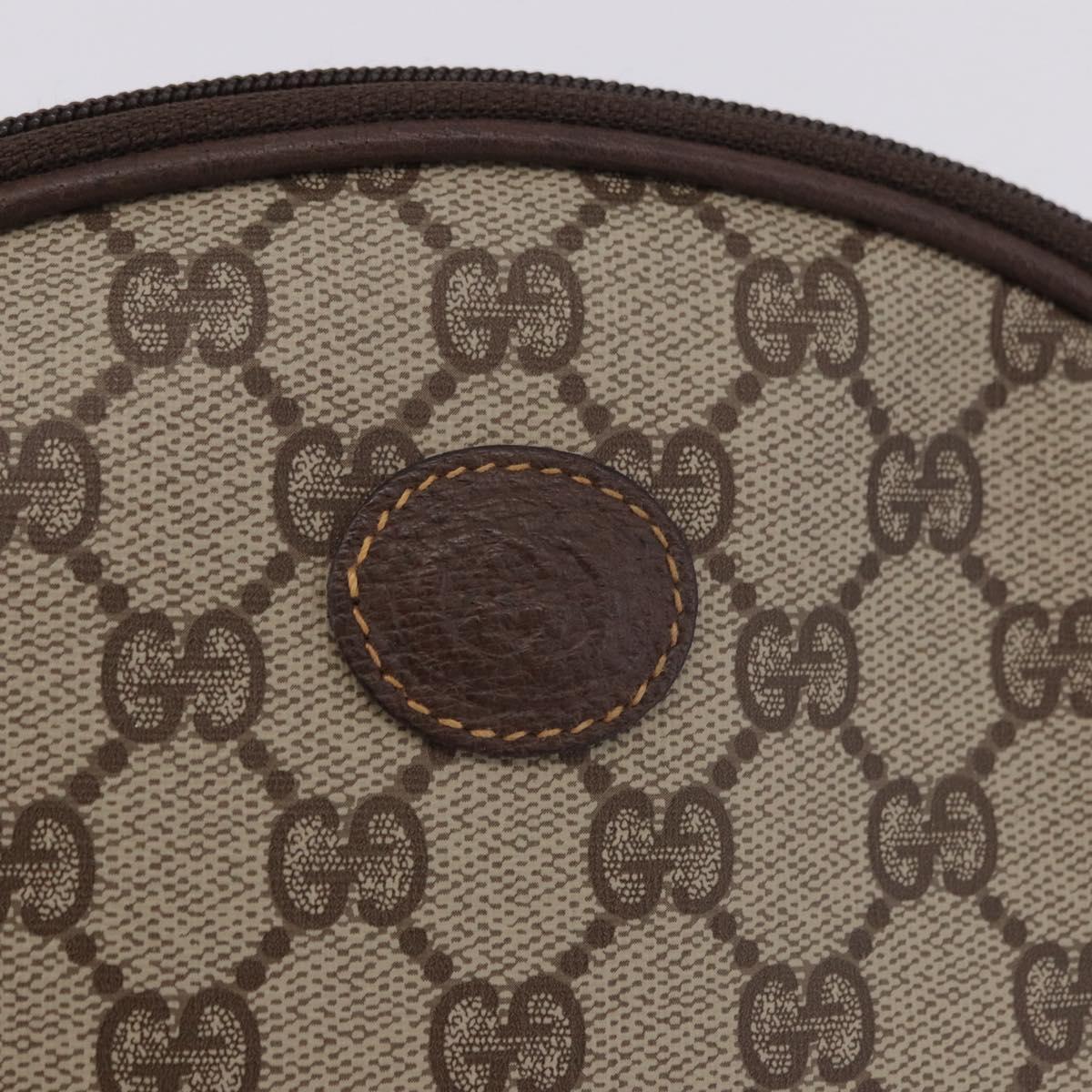 GUCCI GG Supreme Shoulder Bag PVC Beige Gold 007 084 0094 Auth 196606