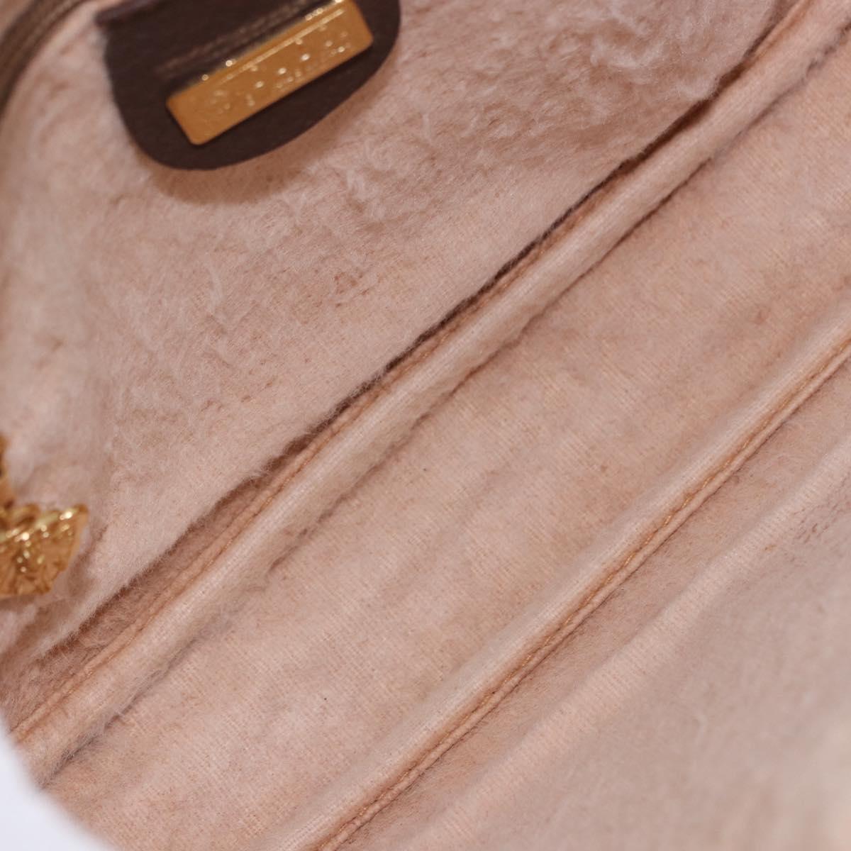 GUCCI GG Supreme Shoulder Bag PVC Beige Gold 007 084 0094 Auth 196606