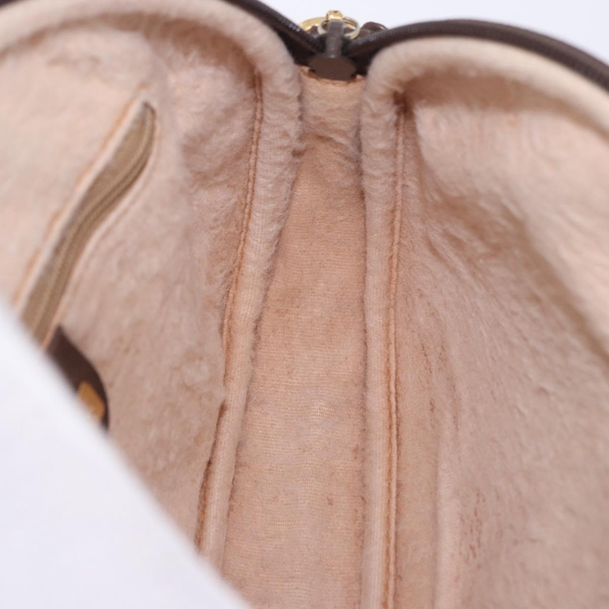 GUCCI GG Supreme Shoulder Bag PVC Beige Gold 007 084 0094 Auth 196606