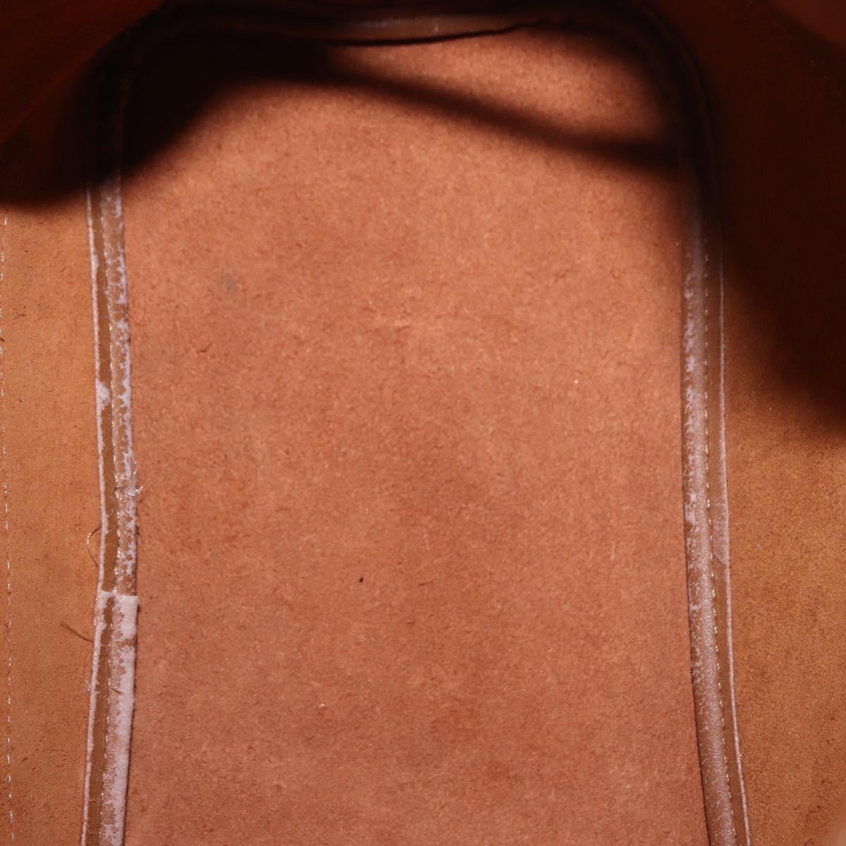 Burberrys Shoulder Bag Leather Suede Brown Gold Auth 196612A