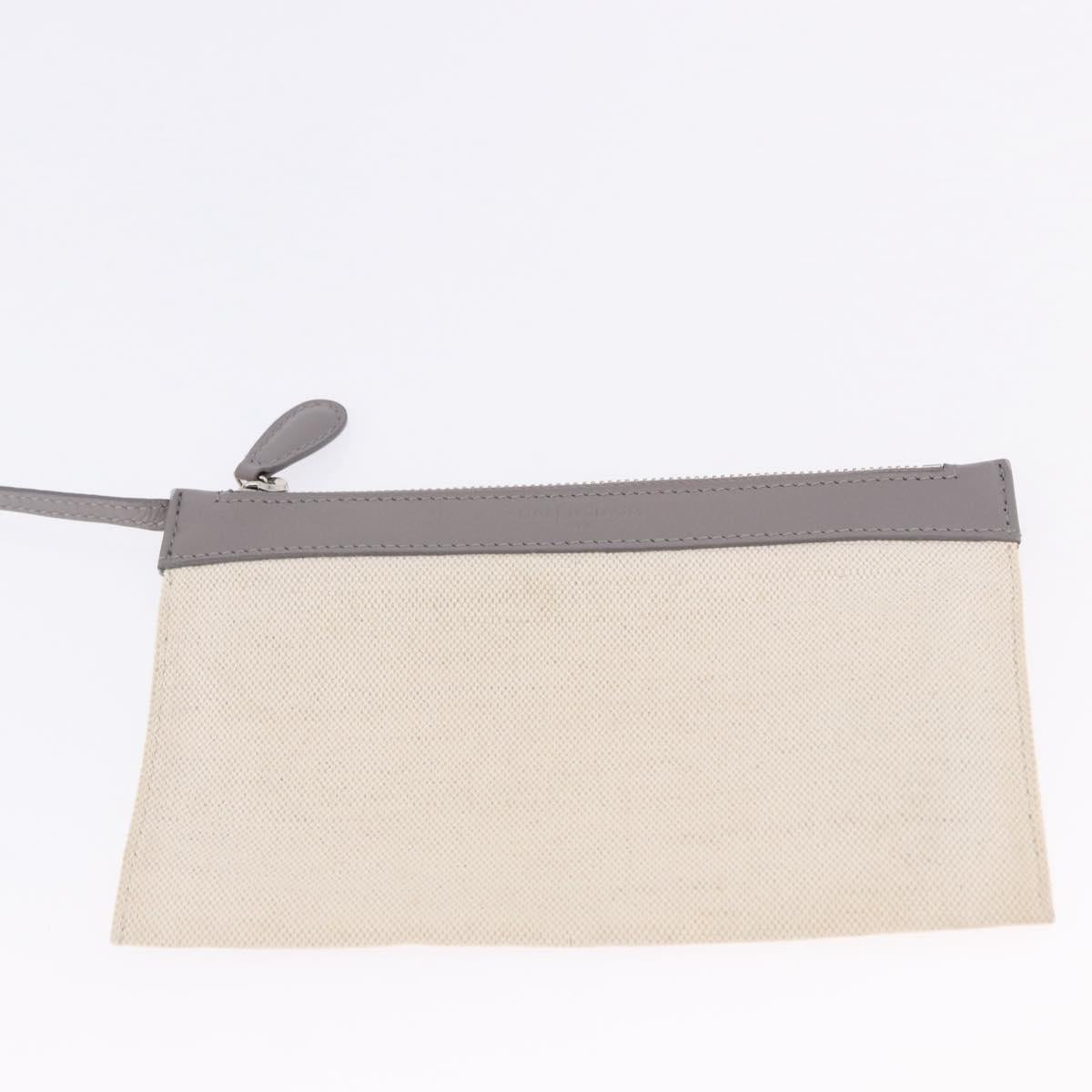 BALENCIAGA Navy Cabas XS Hand Bag Canvas White Silver 339933 Auth 196624