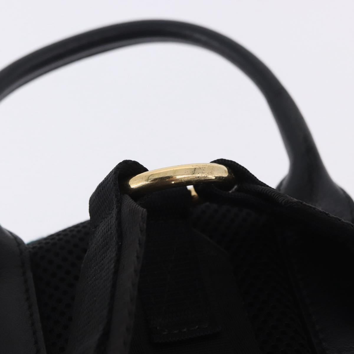 Miu Miu Backpack Wool Leather Red Green Gold Auth 196641M