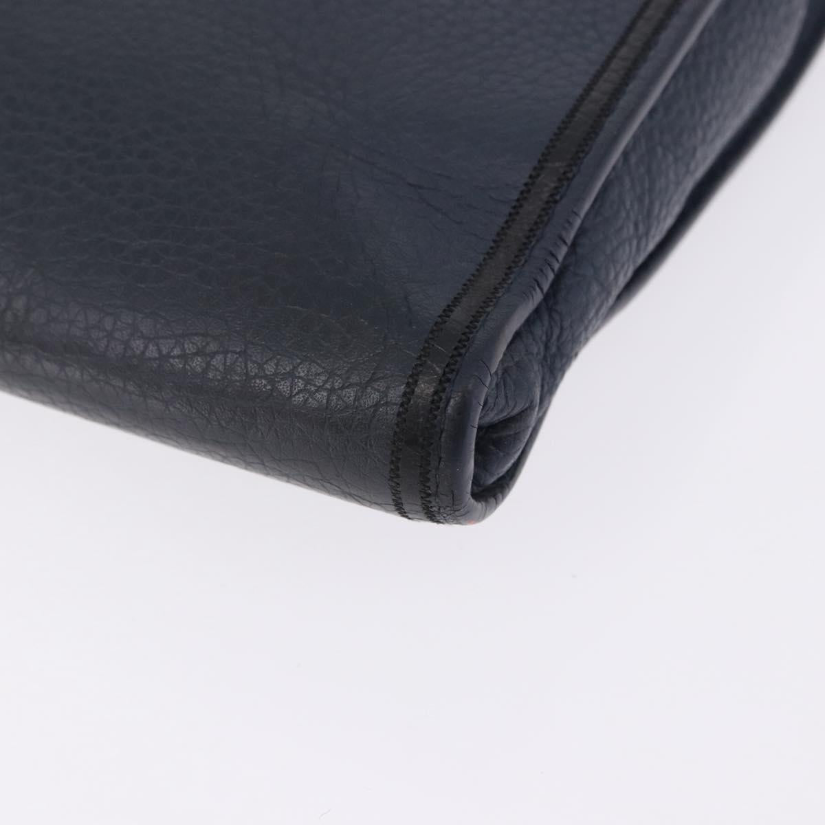 LOUIS VUITTON Pochette Jules GM Bag Taurillon Leather Navy M68235 Auth 196665A