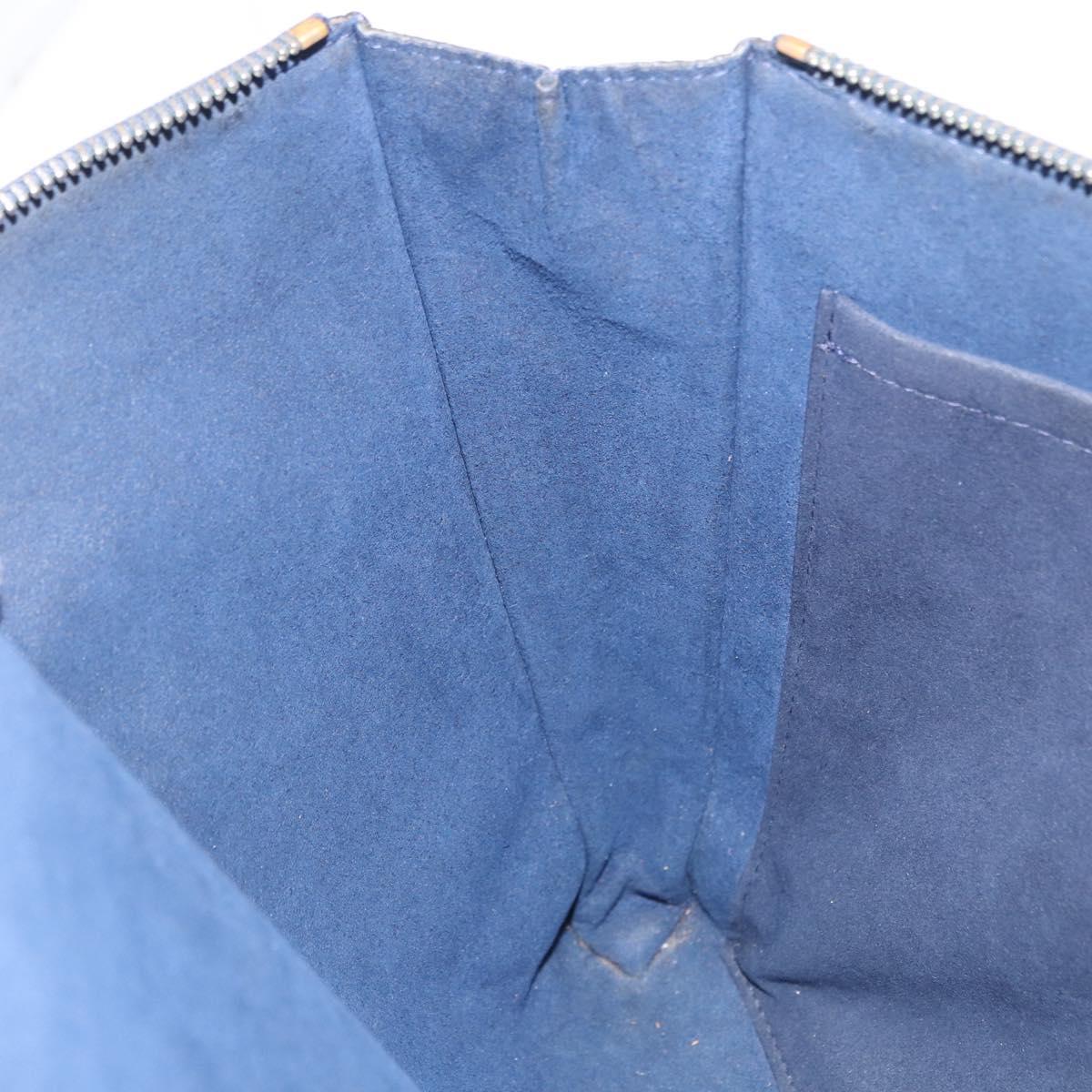 LOUIS VUITTON Pochette Jules GM Bag Taurillon Leather Navy M68235 Auth 196665A