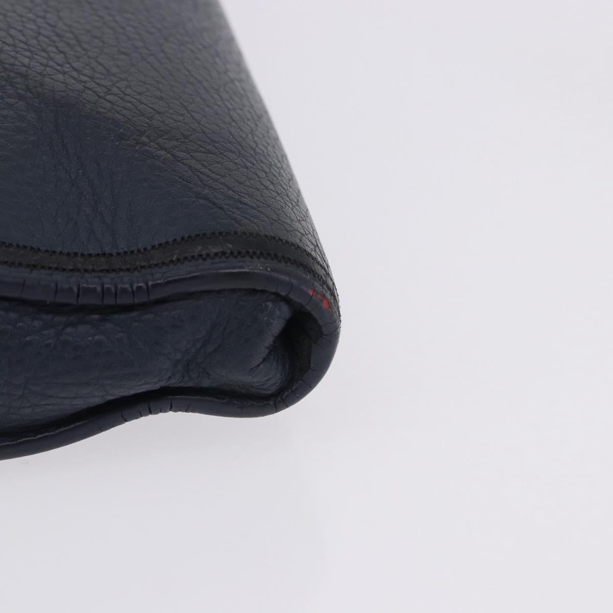 LOUIS VUITTON Pochette Jules GM Bag Taurillon Leather Navy M68235 Auth 196665A