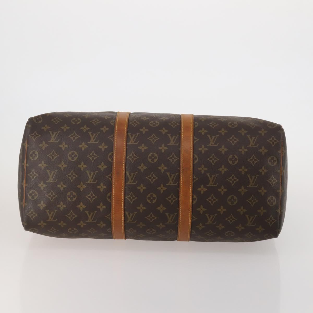 LOUIS VUITTON Monogram Keepall 50 Boston Bag M41426 LV Auth 196675