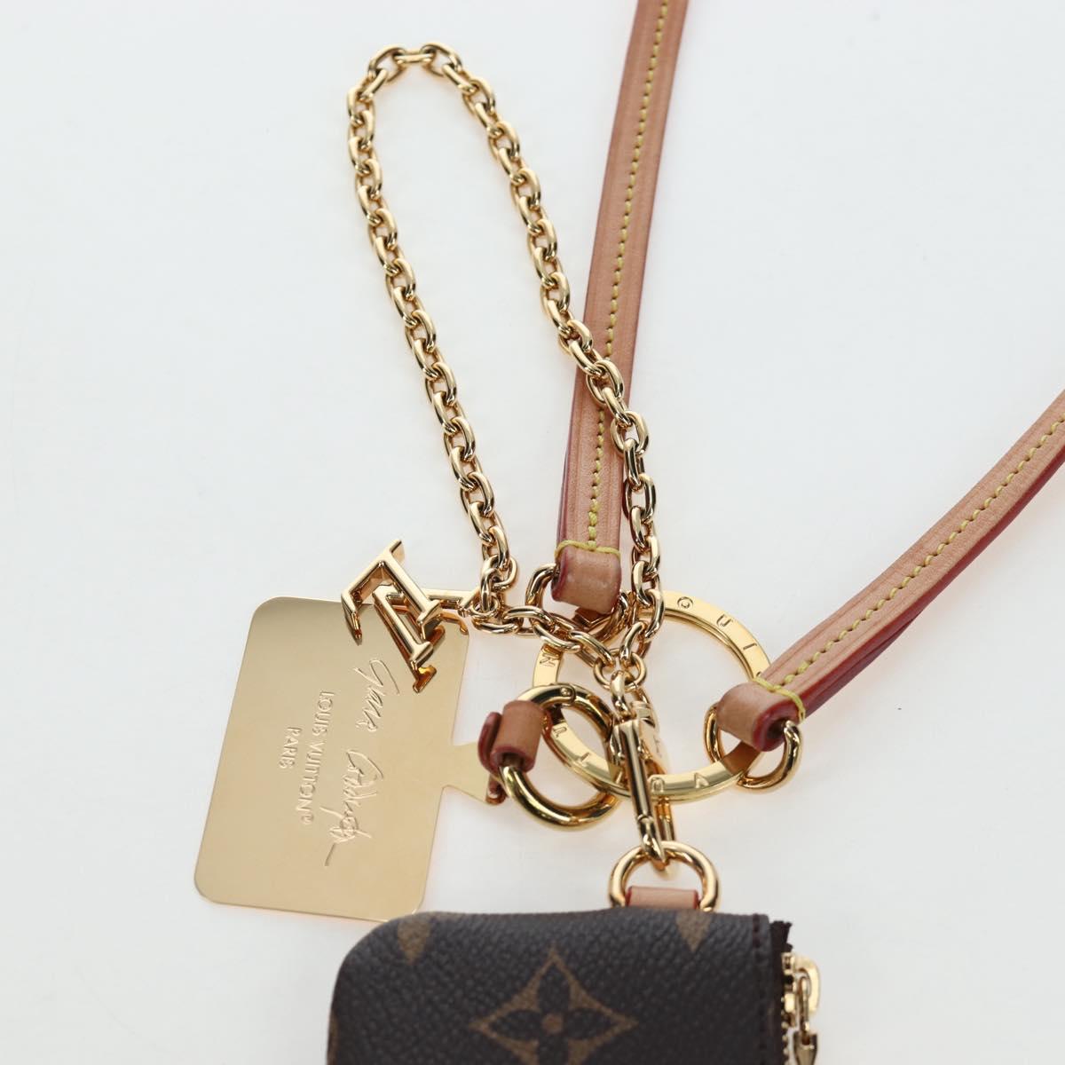 LOUIS VUITTON Catgram Phone Holder Cell M25919 LV Auth 196691SM