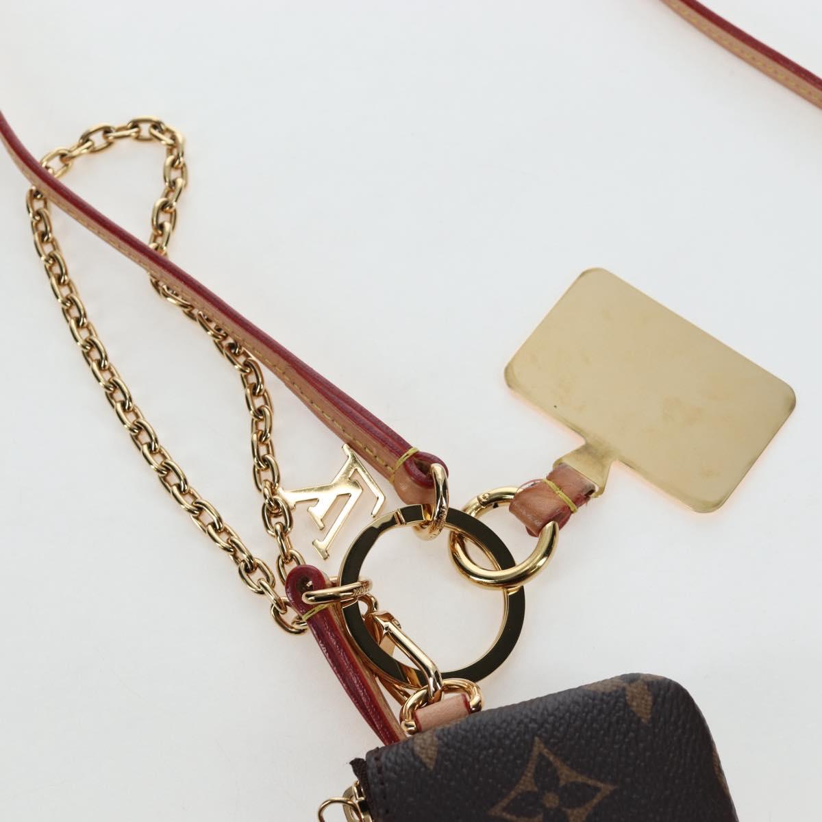 LOUIS VUITTON Catgram Phone Holder Cell M25919 LV Auth 196691SM