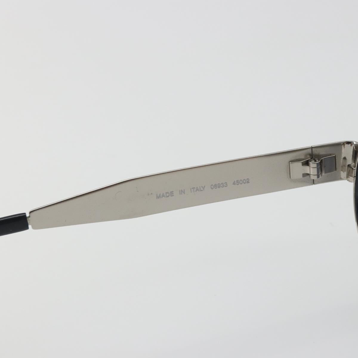 CHANEL Sunglasses Metal Silver CC Auth 196693V