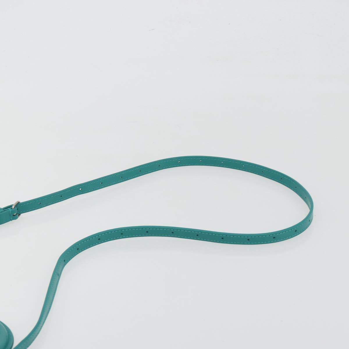 BALENCIAGA Hour Glass Small Bag Leather 2way Green Silver 593546 Auth 196703M