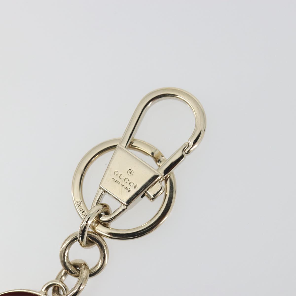 GUCCI Interlocking G Key Charm Metal Gold Tone Auth 196720M