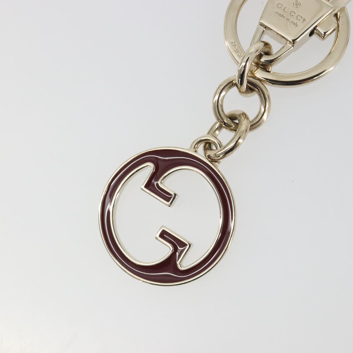 GUCCI Interlocking G Key Charm Metal Gold Tone Auth 196720M
