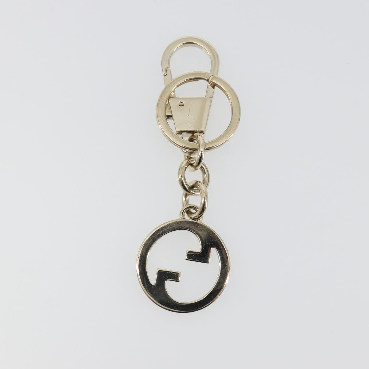 GUCCI Interlocking G Key Charm Metal Gold Tone Auth 196720M