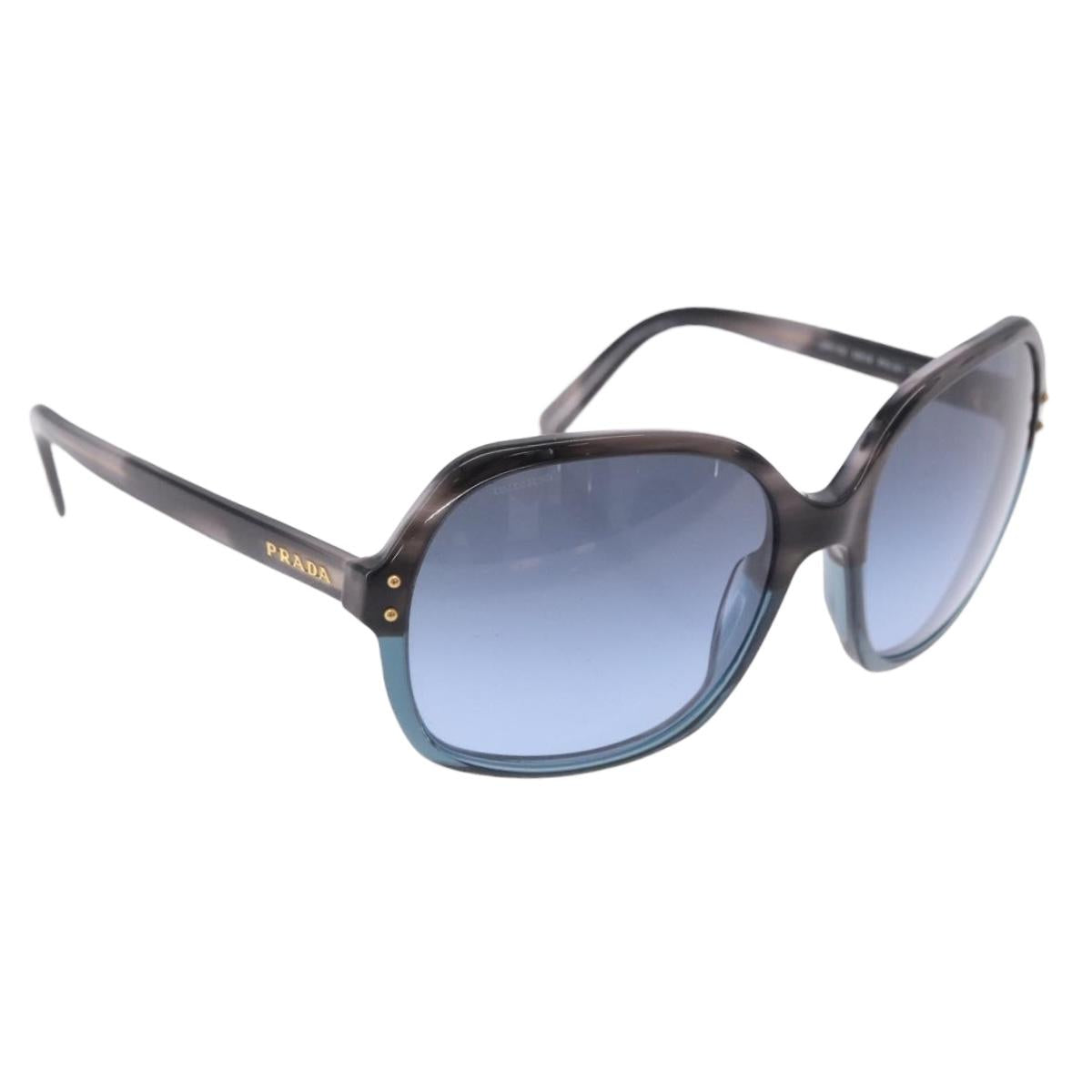 PRADA Sunglasses Plastic Blue Gold Auth 196723