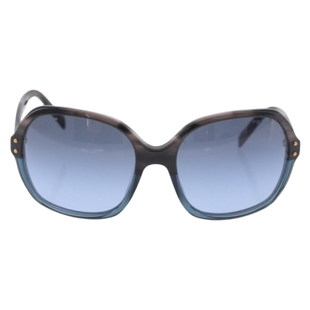 PRADA Sunglasses Plastic Blue Gold Auth 196723