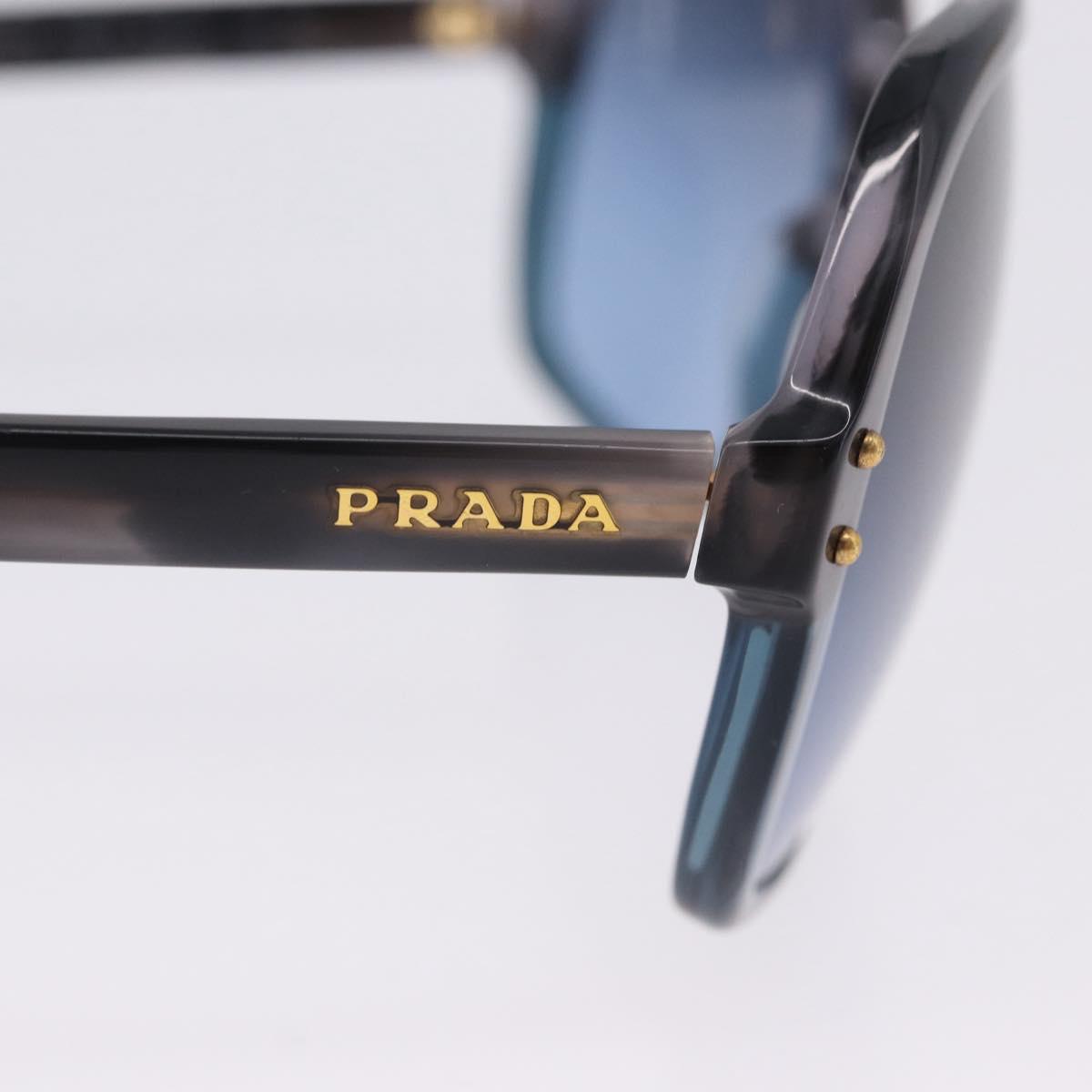 PRADA Sunglasses Plastic Blue Gold Auth 196723