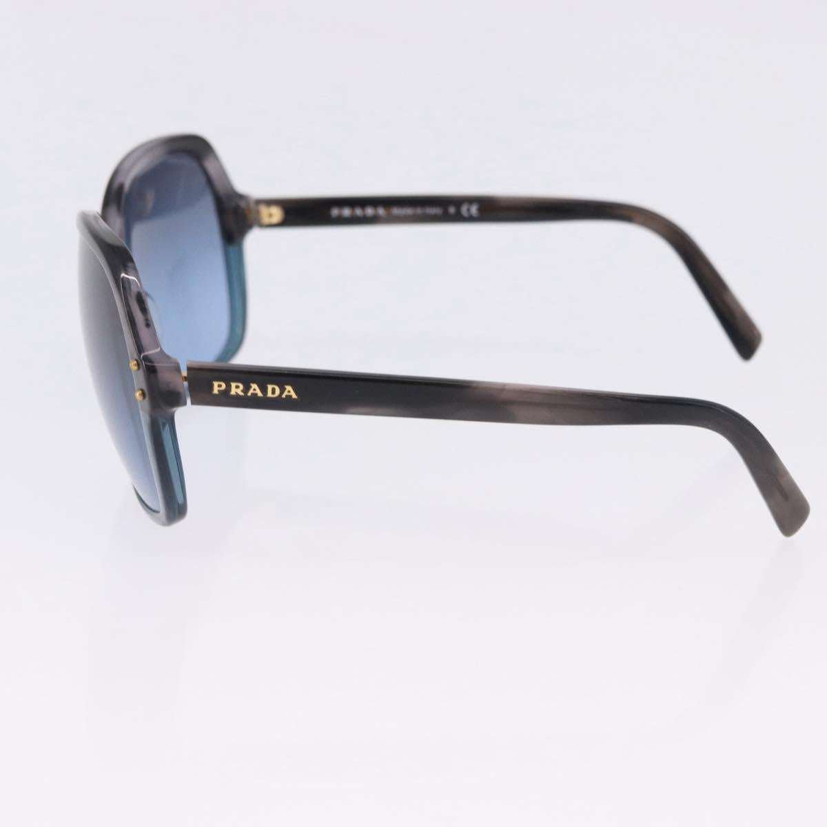 PRADA Sunglasses Plastic Blue Gold Auth 196723