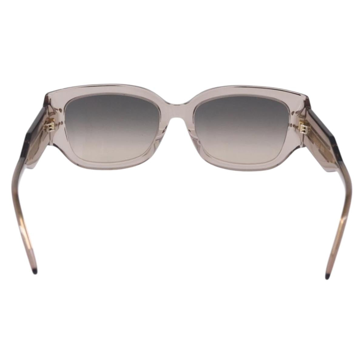 Christian Dior Sunglasses Plastic Brown Gold Auth 196724M