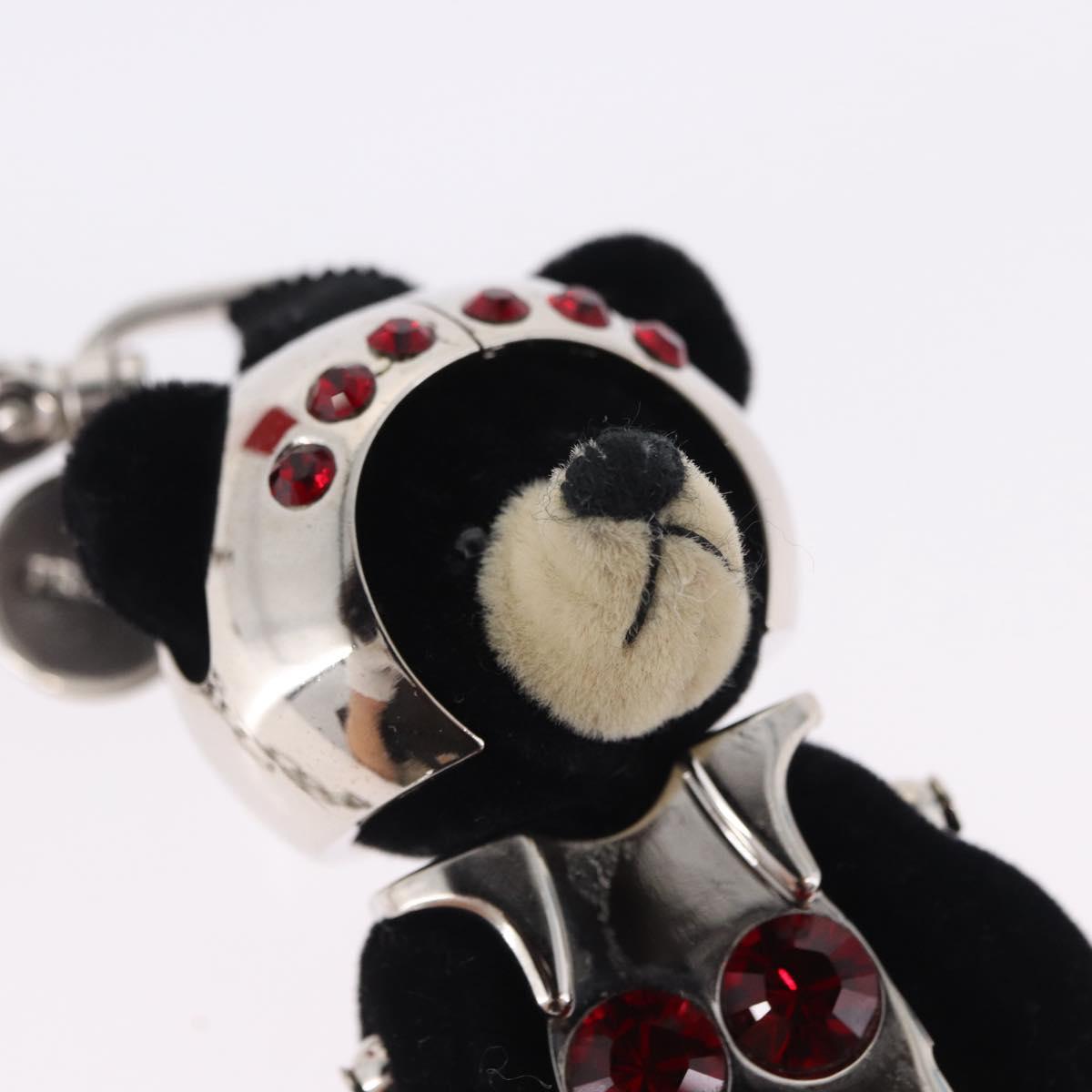 PRADA Bear Charm Metal Brown Gold Tone Auth 196729M