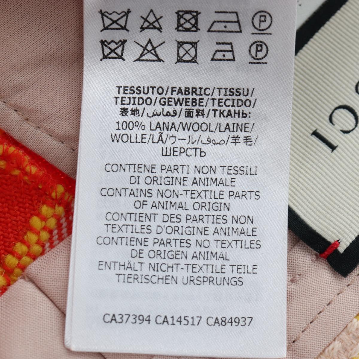 GUCCI Shorts Pants Wool 38 Orange Auth 196741M
