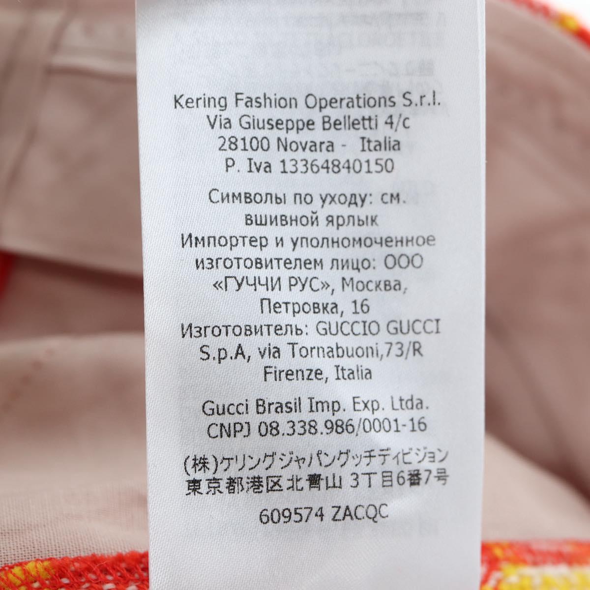 GUCCI Shorts Pants Wool 38 Orange Auth 196741M