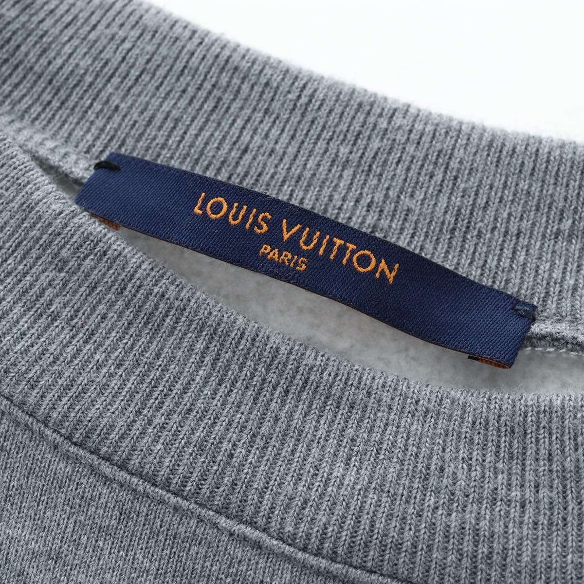 LOUIS VUITTON Human Made Trainer Cotton S Gray LV Auth 196744M