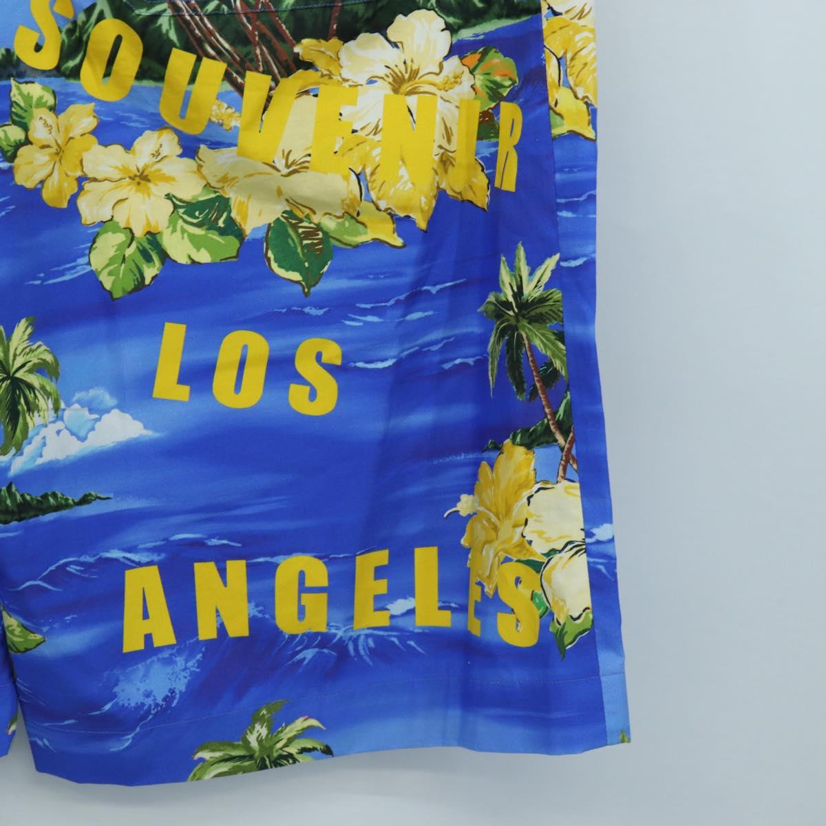 GUCCI Shorts Pants Cotton 48 Blue 672698 Auth 196747M
