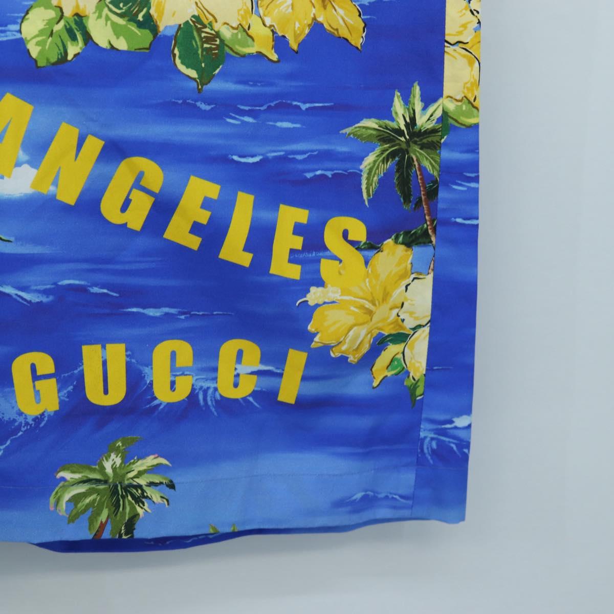 GUCCI Shorts Pants Cotton 48 Blue 672698 Auth 196747M