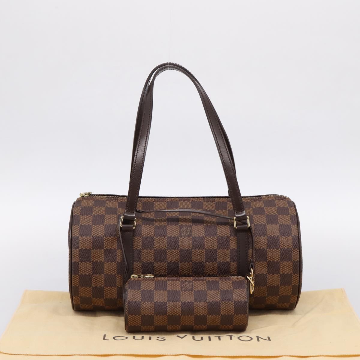 LOUIS VUITTON Damier Ebene Papillon 30 Hand Bag N51303 LV Auth 196760V