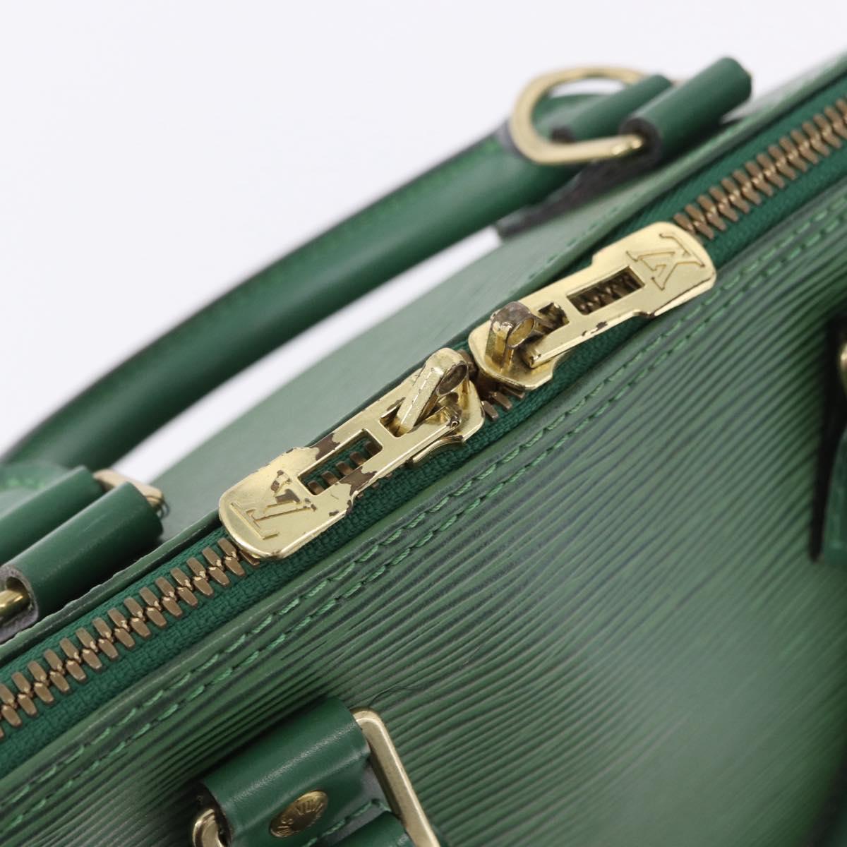 LOUIS VUITTON Epi Alma Hand Bag Borneo Green M52144 LV Auth 196763V