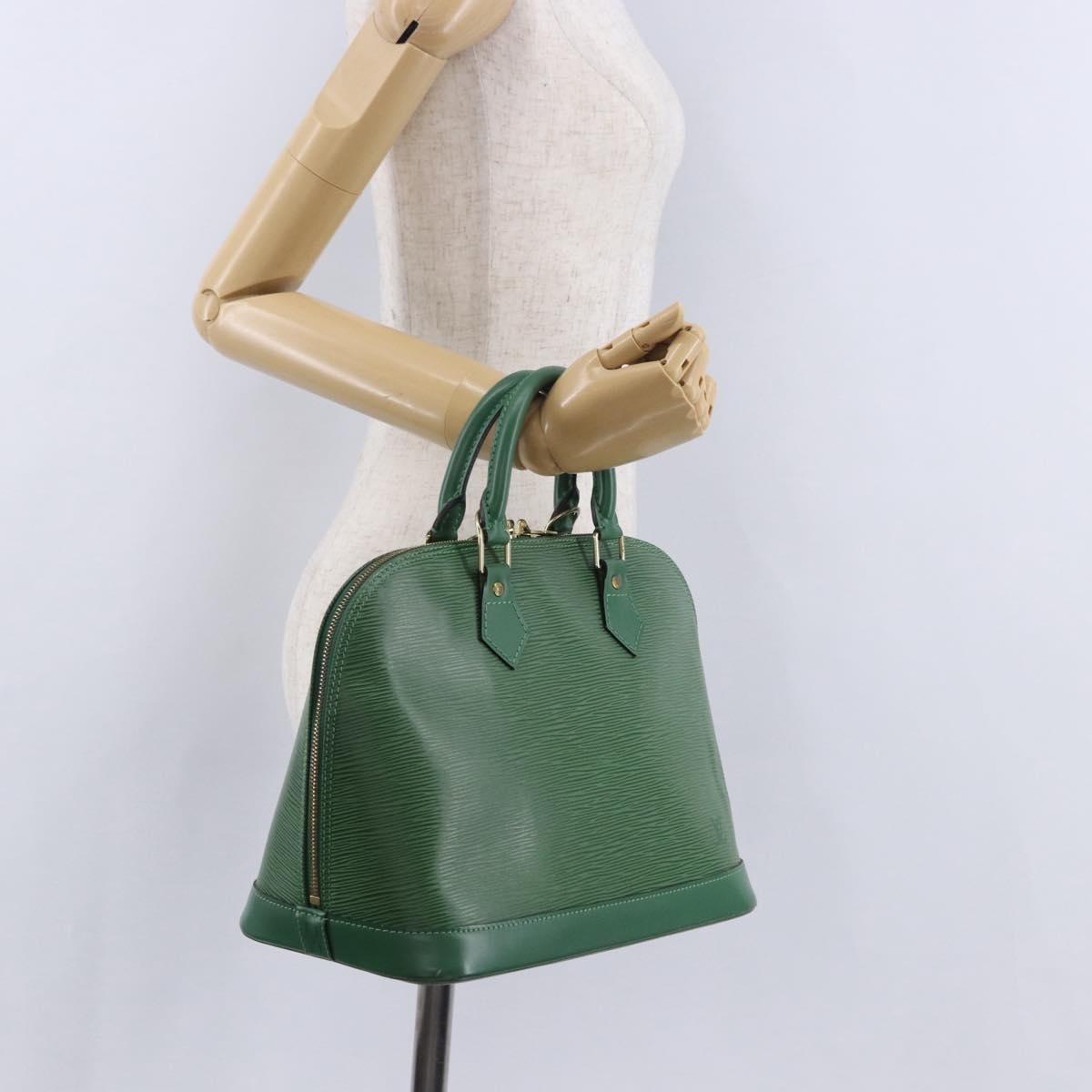 LOUIS VUITTON Epi Alma Hand Bag Borneo Green M52144 LV Auth 196763V