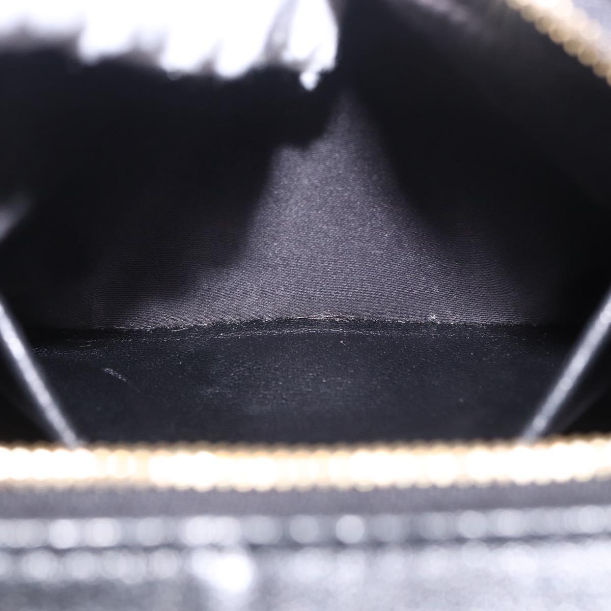 Miu Miu Matelasse Shoulder Bag Leather Black Gold Auth 196773V