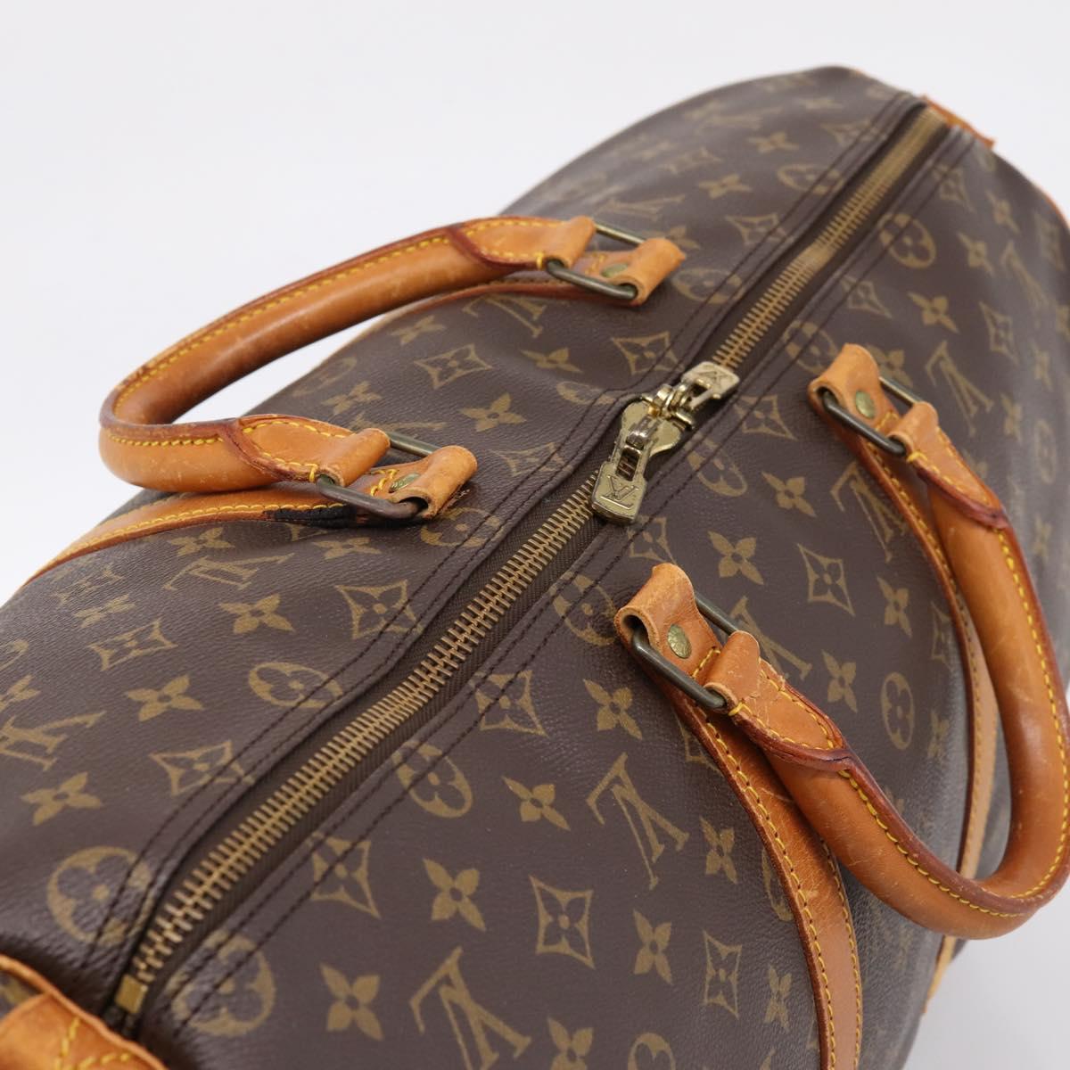 LOUIS VUITTON Monogram Keepall 50 Boston Bag M41426 LV Auth 196778