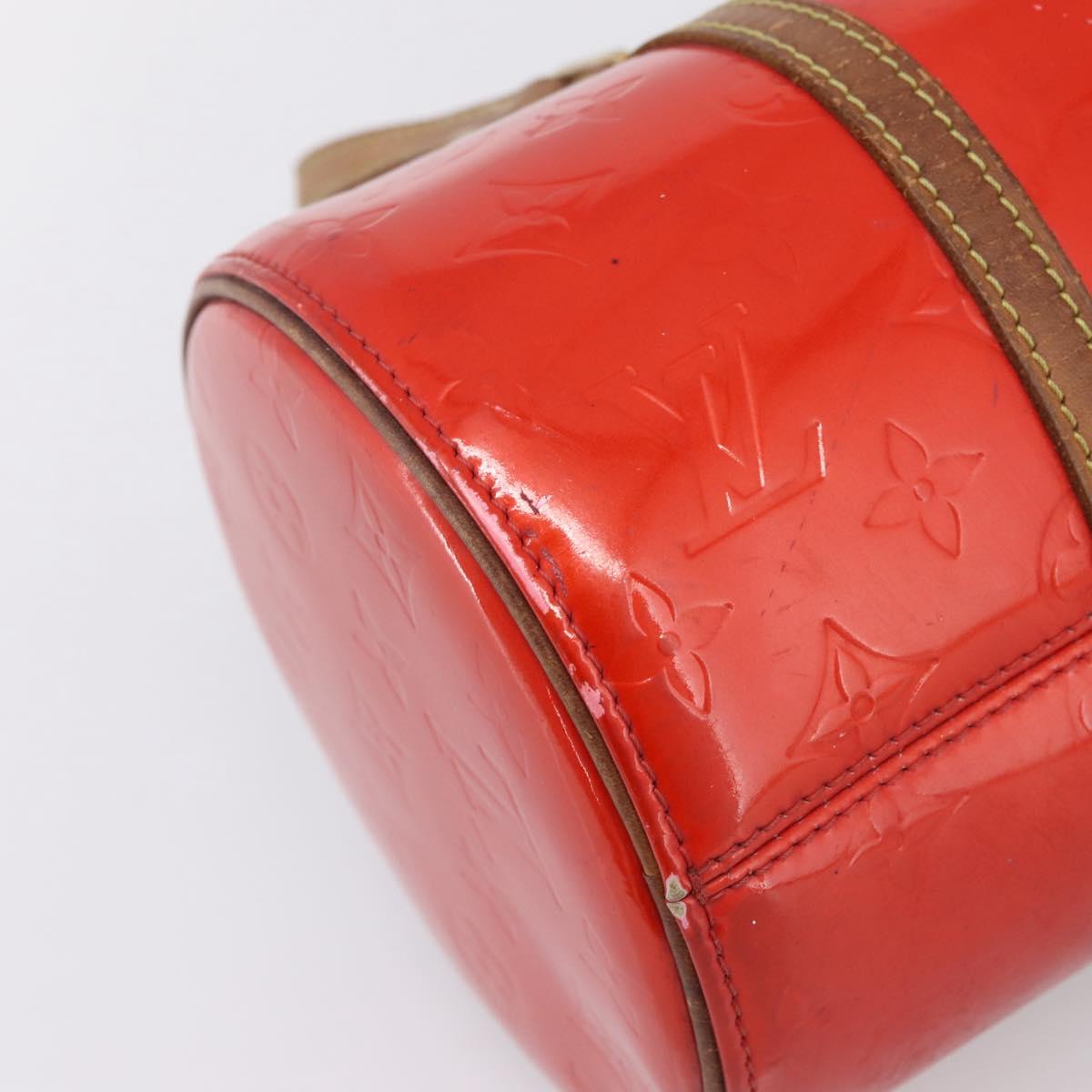 LOUIS VUITTON Monogram Vernis Bedford Hand Bag Red M91986 LV Auth 196779