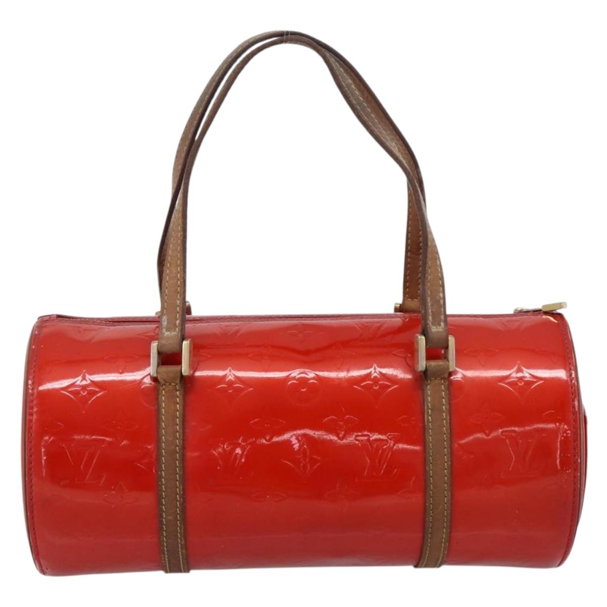 LOUIS VUITTON Monogram Vernis Bedford Hand Bag Red M91986 LV Auth 196779
