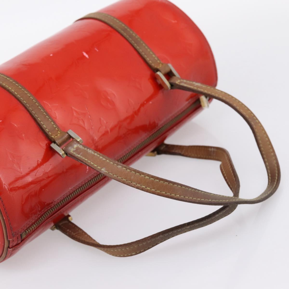 LOUIS VUITTON Monogram Vernis Bedford Hand Bag Red M91986 LV Auth 196779