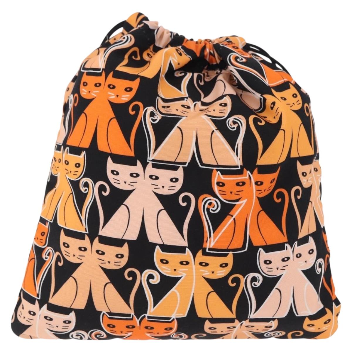Miu Miu Purse Pouch Nylon Orange Auth 196784V