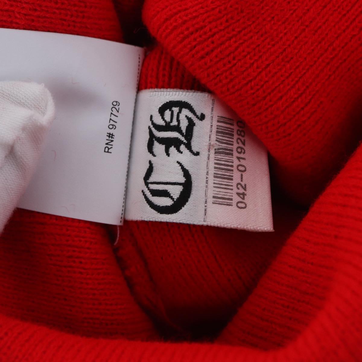 Chrome Hearts Knitted Fabrics Cap Wool Red Auth 196785M