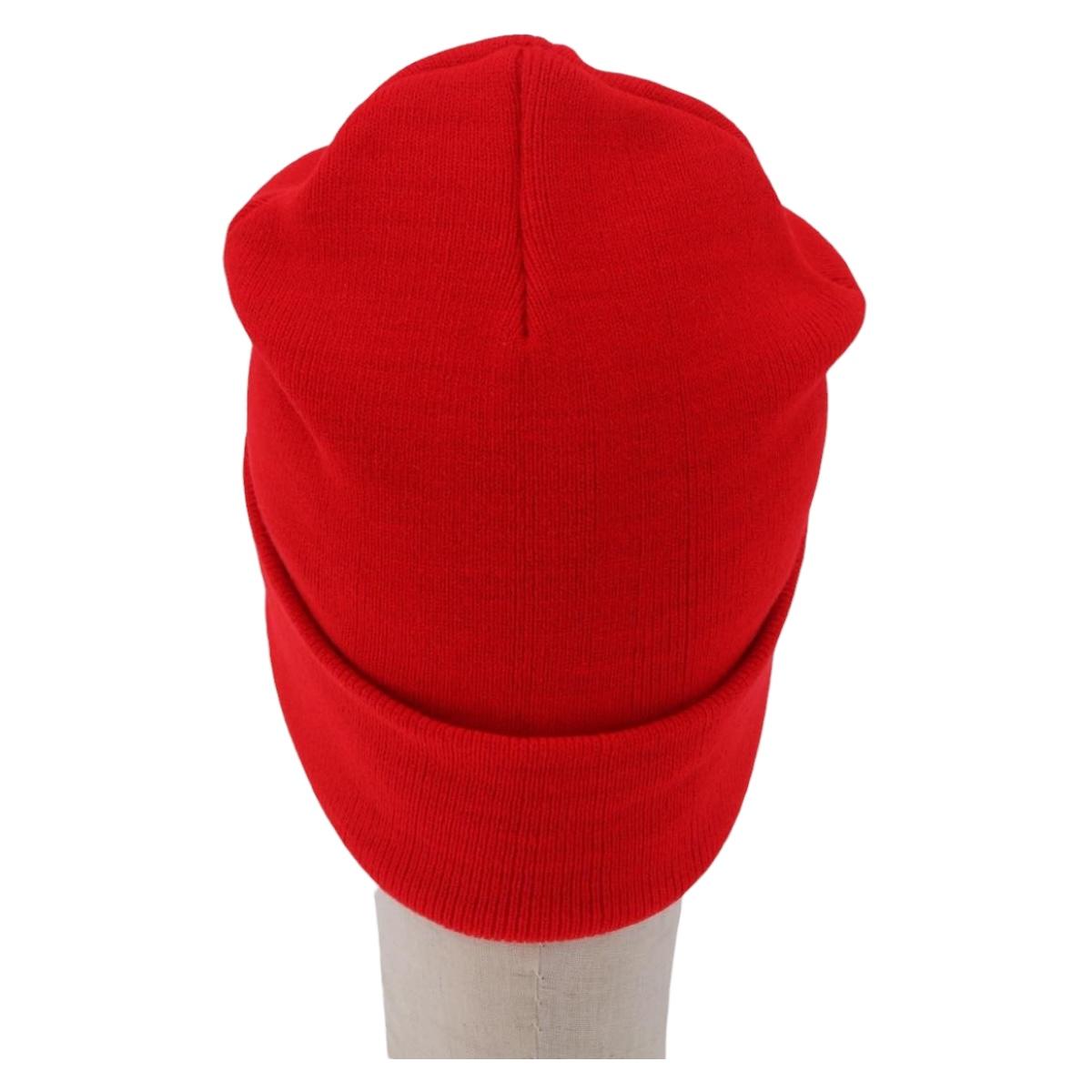 Chrome Hearts Knitted Fabrics Cap Wool Red Auth 196785M