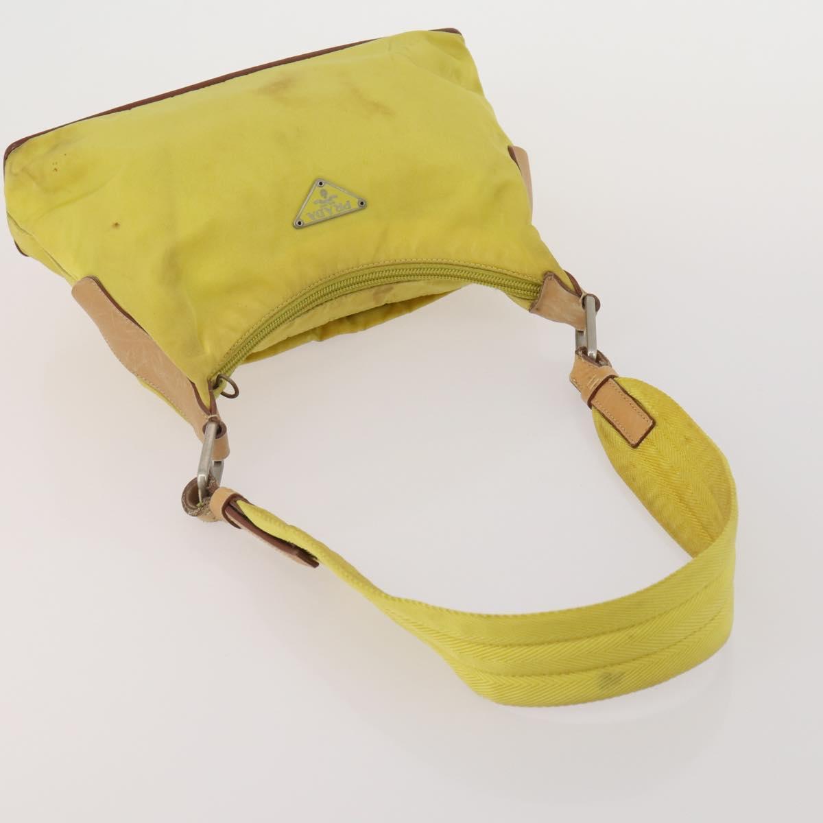 PRADA Hand Bag Nylon 3 Set Yellow Purple black Auth 196792